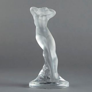 Lalique Danseuse Figural Nude Glass Crystal Sculpture