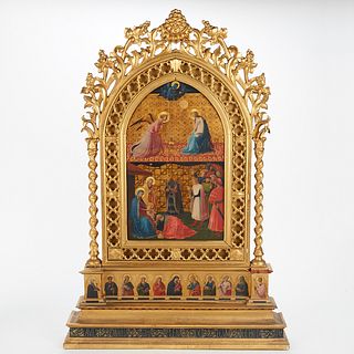 After Fra Angelico "The Annunciation and Adoration of the Magi" Tempera Gold on Panel