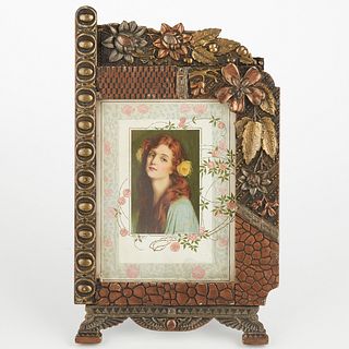 Aesthetic Movement Ornate Wood & Gesso Frame