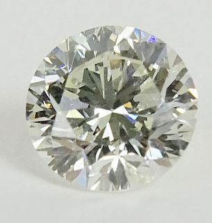 GIA certified 1.26 carat round brilliant cut diamond.