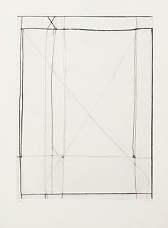 Richard Diebenkorn Abstract Intaglio Print on Paper