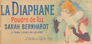 Jules Cheret "La Diaphane" Art Nouveau Advertising Poster