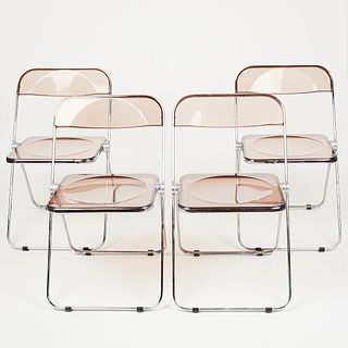 Set of 4 Castelli Plia Folding Chairs