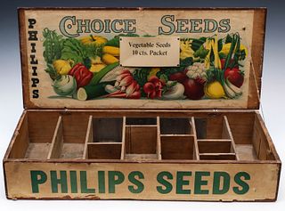 A COUNTRY STORE DISPLAY BOX FOR PHILLIPS CHOICE SEEDS