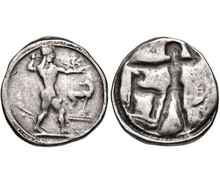 BRUTTIUM, Kaulonia. Circa 475-470 BC. AR Nomos