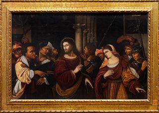 Rocco Marconi (documentato a Venezia dal 1504 al 1529)  - Christ and the Adulteress
