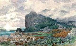 Ettore Ferrari (Roma 1845-1929)  - "Capri"