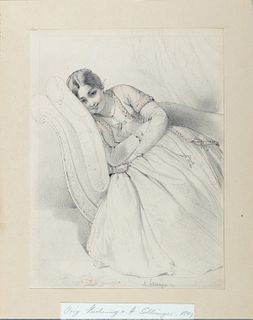 Henri-Guillaume Schlesinger (Francoforte sul Meno 1814-Neuilly-sur-Seine 1893)  - Smiling girl, 1849