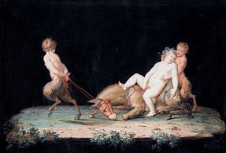 Michelangelo Maestri (attivo a Roma seconda metà XVIII - inizio XIX secolo) - Pair of gouaches with mythological subjects