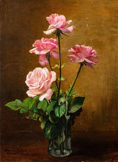 Edoardo Gioja (Roma 1862-Londra 1937)  - Rose