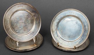 Tiffany & Co. Sterling Silver Bread Plates, 8