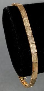 Antique Edwardian 14K Yellow Gold Link Bracelet
