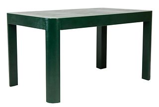 Modern Green Faux Shagreen Writing Table
