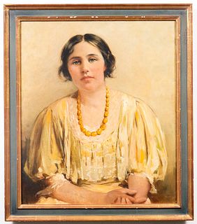 Mary Curtis Richardson Portrait Oil on Canvas