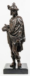 19th C. French Bronze Sculpture of Crusader
