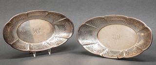 Gorham Whiting Sterling Silver Bread Dishes, Pair