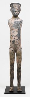 Chinese Han Dynasty Pottery "Stick" Figure