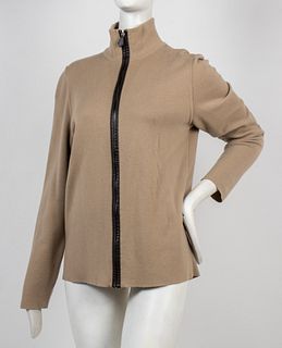 Hermès Cashmere & Merino Wool Zippered Sweater