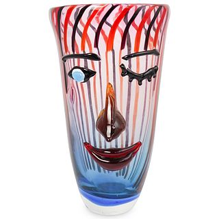 Cristalleria Stile d'arte Figural Murano Glass Vase