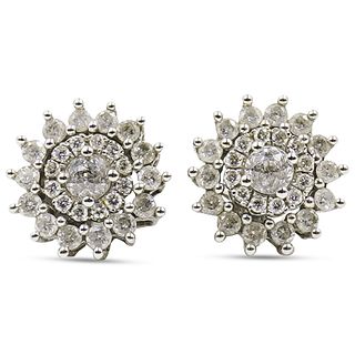 14k Gold and Diamond Convertible Stud Earrings