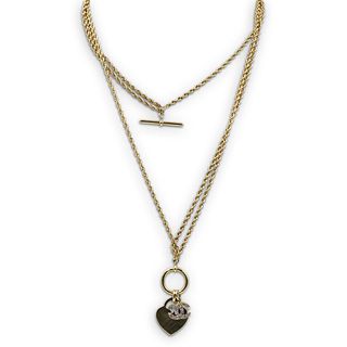 Chanel and 14k Gold Rope Chain Necklace