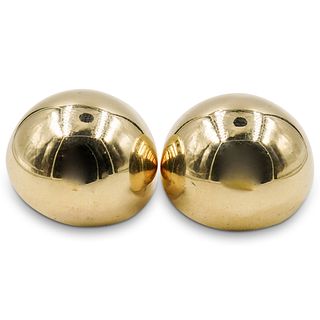 14k Gold Spherical Earrings