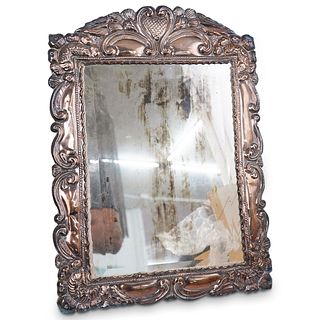 Large Sterling Silver Table Mirror