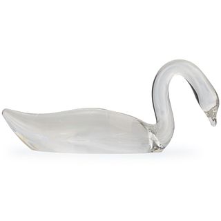 Steuben Crystal Swan Paperweight