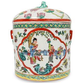 Chinese Crackle Glaze Porcelain Jar