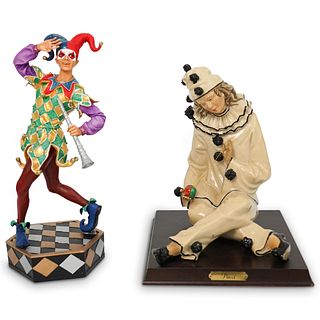 (2 Pc) Collection of Clown Statues