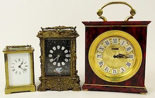 Collection of Three (3) Carriage Clocks.