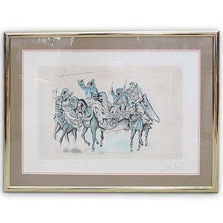Salvador Dali (Spain, 1904-1989) "Bedouins On Horses" Lithograph
