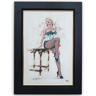 Sid Maurer "Marilyn Monroe" Hand Embellished Giclee