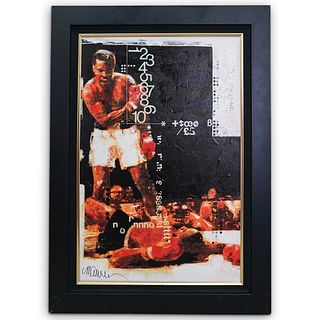 Sid Maurer "Muhammad Ali" Hand Embellished Giclee