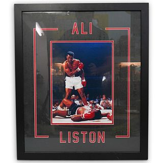 Signed Muhammad Ali Vs. Sonny Liston Photograph