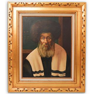 H.J Topman Judaica Oil On Canvas Painting