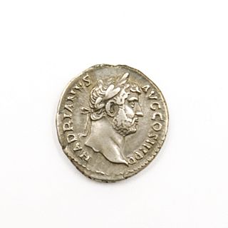 Hadrian C. 117 - 138 A.D. Silver Denarius Coin