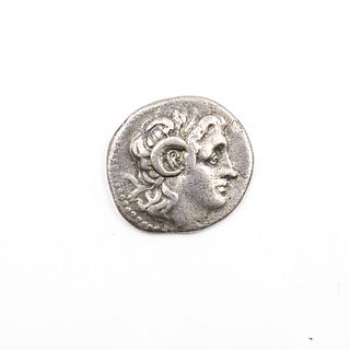 Thrace, Lysimachus; Alexander Great C. 305 - 281 B.C. Silver Drachm