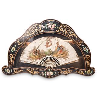 Antique Italian Framed Fan