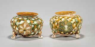 Pair Chinese Tang-Style Ceramic Censers