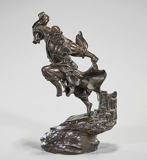 Chinese Bronze Figure of Lohan
