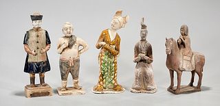 Group of Five Chinese Ceramic Figures