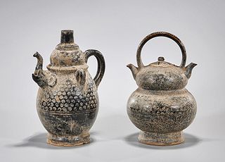 Two Chinese Black Glazed Vessels