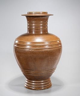 Chinese Persimmon Glazed Porcelain Vase