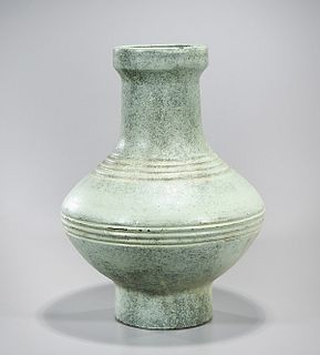Large Chinese Green Glazed Pottery Vase