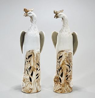 Two Chinese Porcelain Phoenix 