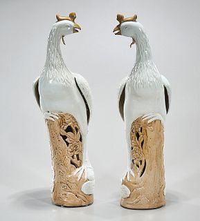 Pair Chinese Porcelain Phoenix