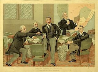 Circa 1897 color lithograph, Supplement to Vanity Fair.