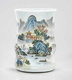 Chinese Enameled Porcelain Mounting Planter