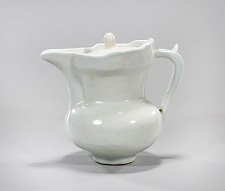 Chinese White Ceramic Pitcher